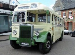 Vintage bus in Weston Super Mare